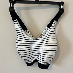 Brand new Victoria Sport Bra black and white stripe 34DD